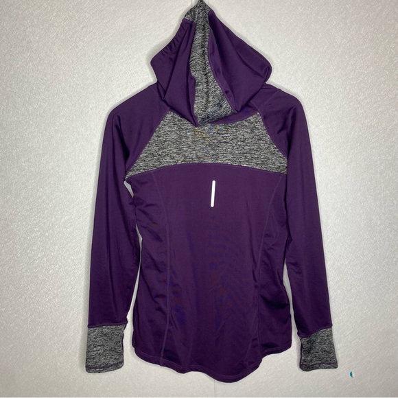 Reebok Purple Zip Hoodie Jacket Size Medium - Picture 2 of 5